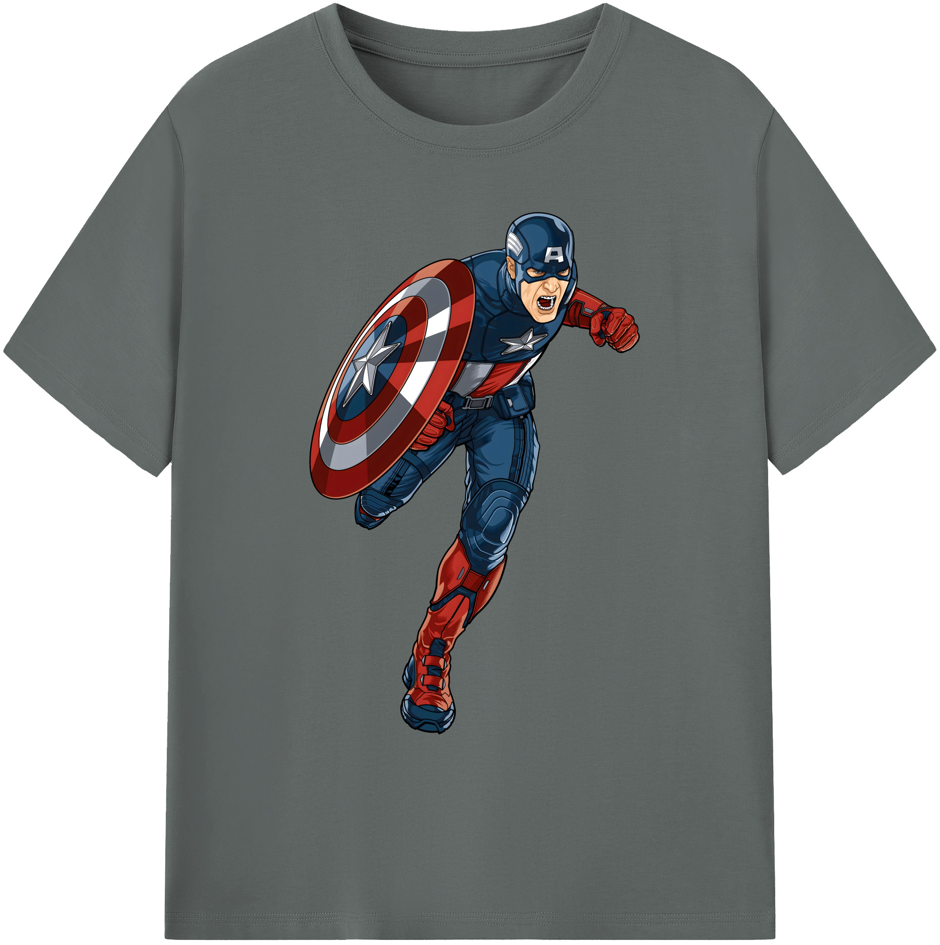 （画像用） アベンジャーズ The Avengers 綿100％ メンズ半袖Tシャツ｜肌触りやわらか＆通気性